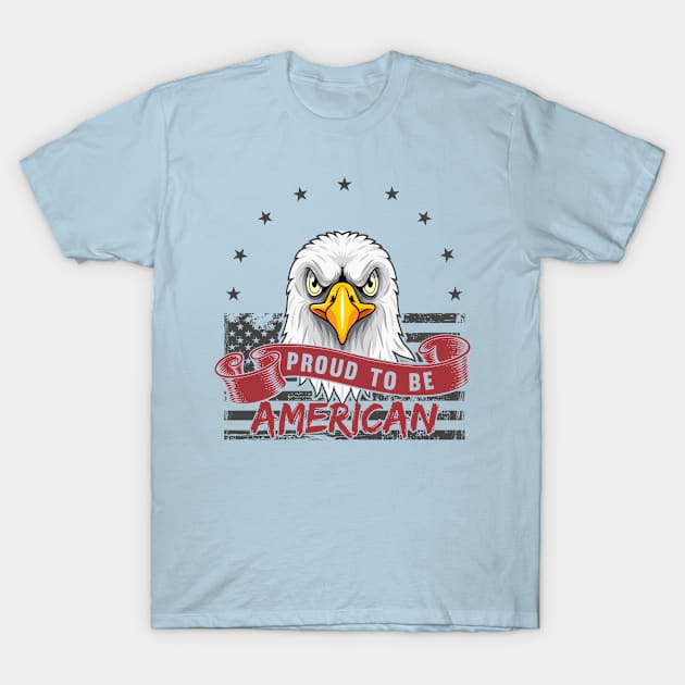 Proud To Be American T-Shirt by Sims Gifts & More